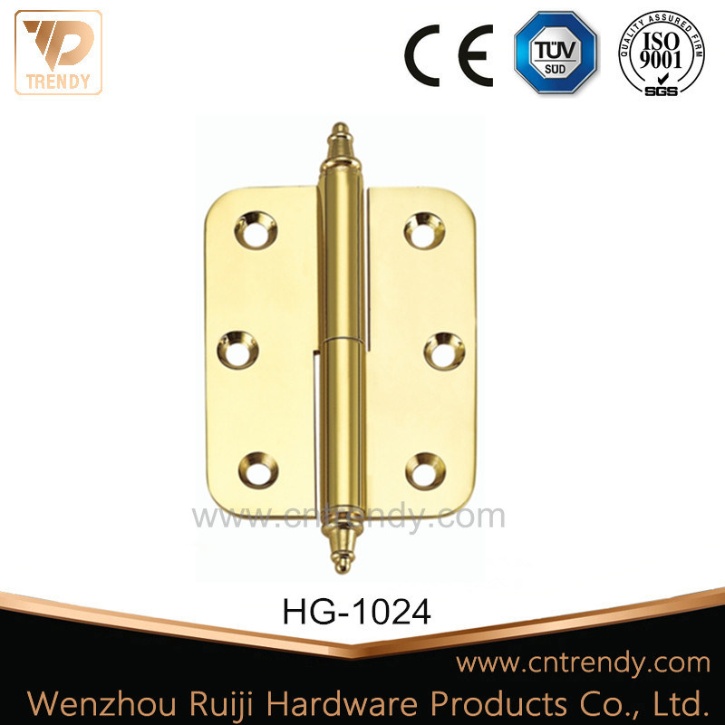 Furniture Hardware, Round Corner Lift off Brass Hinge (HG-1024)