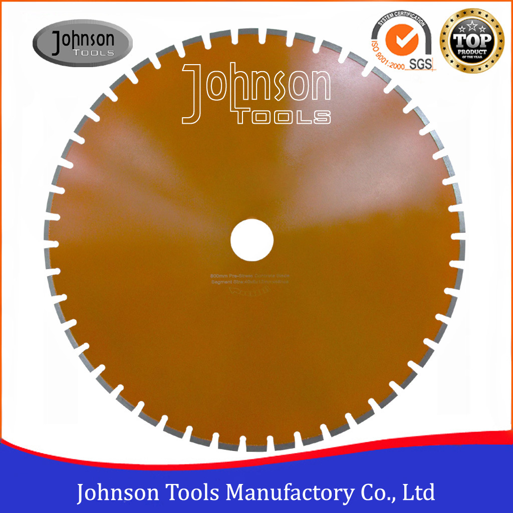 800mm Diamond Wall Saw Blades for Highly Reinforced Concrete Wall Cutting
