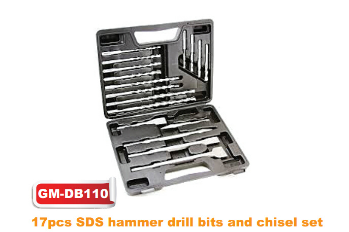 17PCS SDS Hammer Drill Bit and Chisel Set (GM-dB110)
