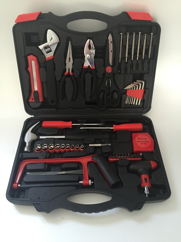 45PCS Household Tool Kit, Hand Tool Set, Hardware Tools Set, Kraft Mate Tool Kit