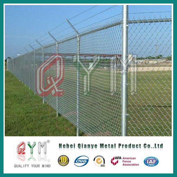 Home Sport Stadium Airport PVC Coated Chain Link Fence
