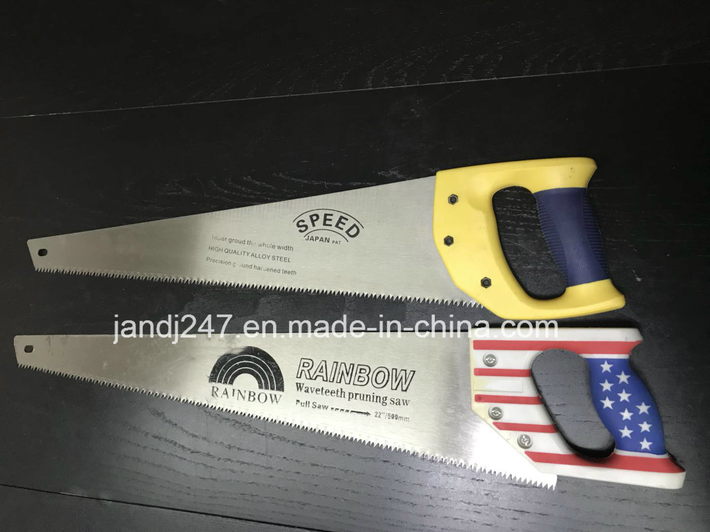 High Quality Hot Sale Hardware Tools Cuting Wood Handsaw with Rubber Handle and Wooden Handle