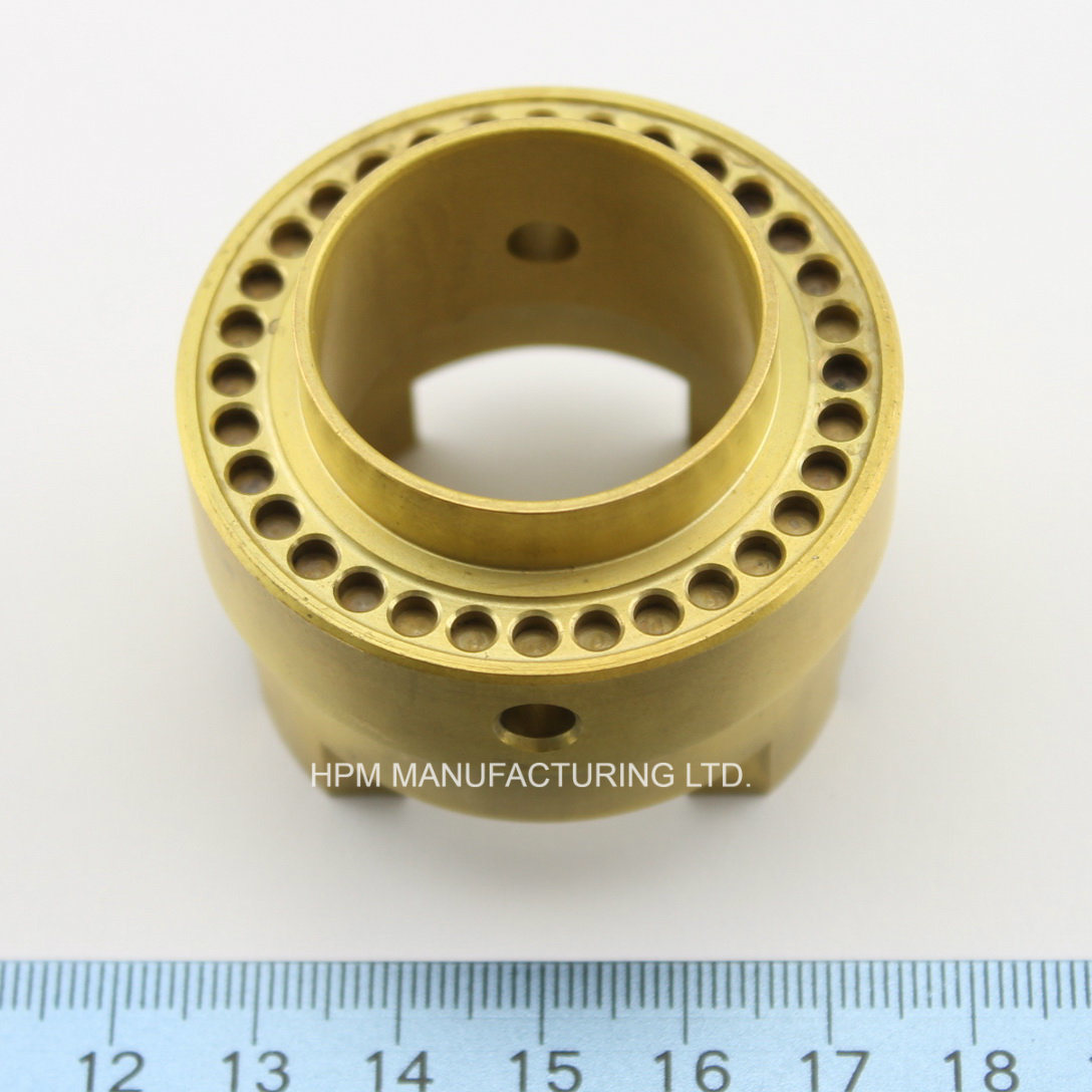 Customized CNC High Precision Tuning Lathe Part Brass Magnet Valve Tube Holder Metal Hub Nav Fitting