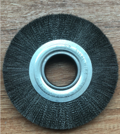 Twisted Knotted Wheel Flat Brush for Deburring and Polishing