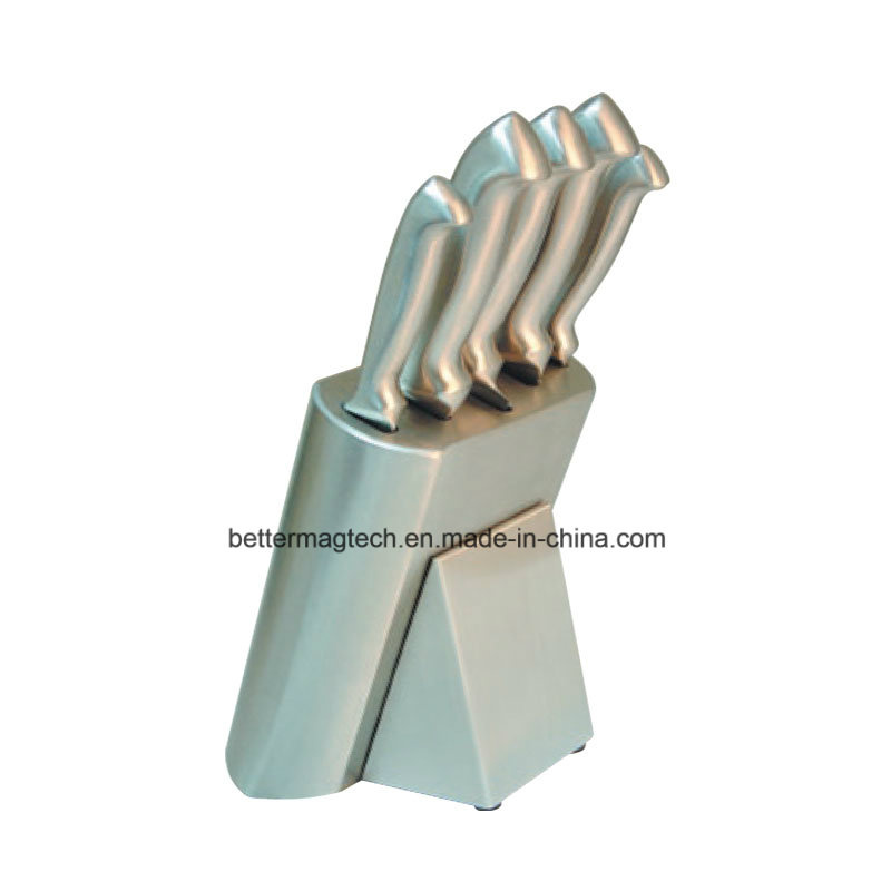 SUS304 Rust-Proof Stainless Steel Knife Block Set