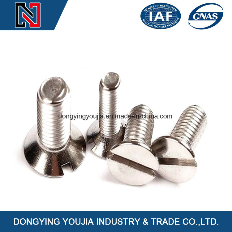 A2 A4 35#45# High Quality DIN963 Slotted Countersunk Head Screw for Machinery and Instructure