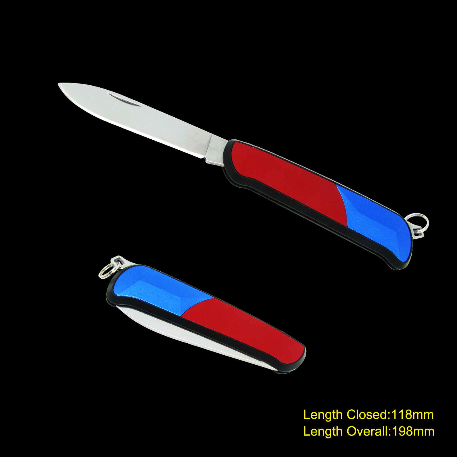 Folding Knife with Anodized Aluminum Handle (#3554)