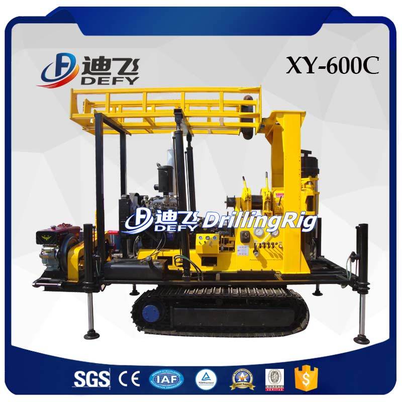 Crawler Mounted Water Well Drill Rig, Water Bore Hole Boring Machine