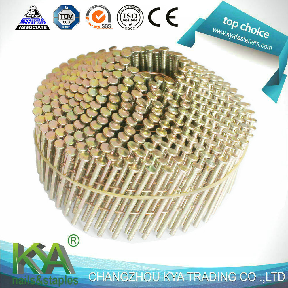 Pneumatic Conical Coil Nails for Packaging, Roofing, Fencing