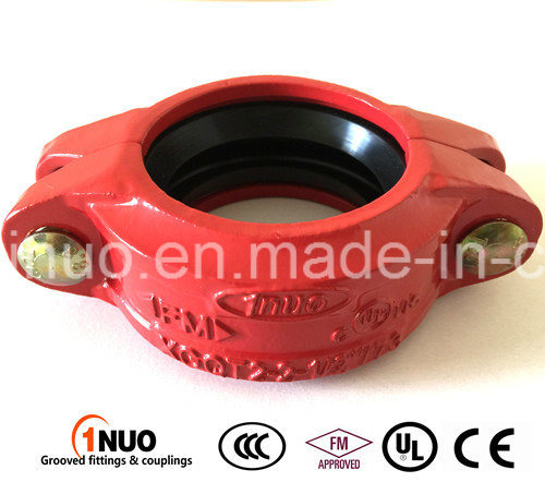 FM UL Approved Ductile Iron Grooved Rigid Coupling