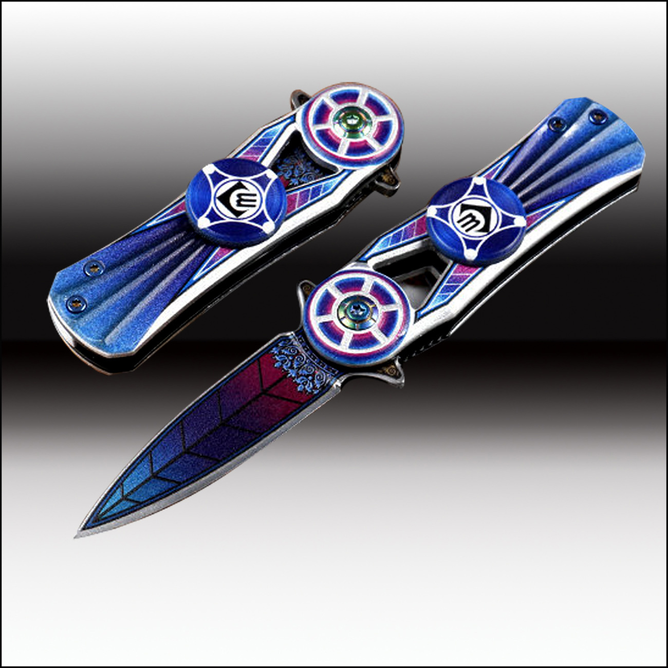 New Pretty Top Folding Knife with 3D Colour Coated