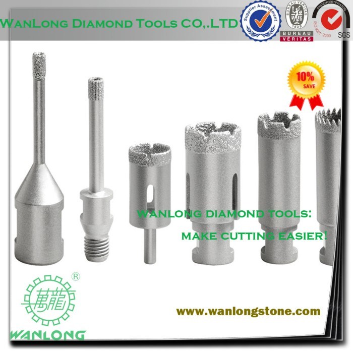 Welding Diamond Drilling Tools for Stone Concrete Processing, Laser Stone Drill Bit
