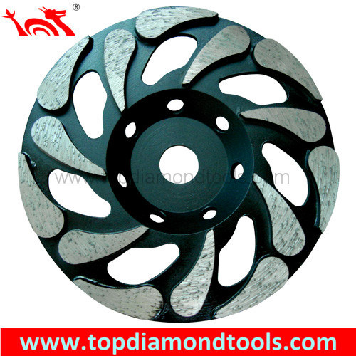 Crystal Shape Diamond Grinding Cup Wheels for Concrete