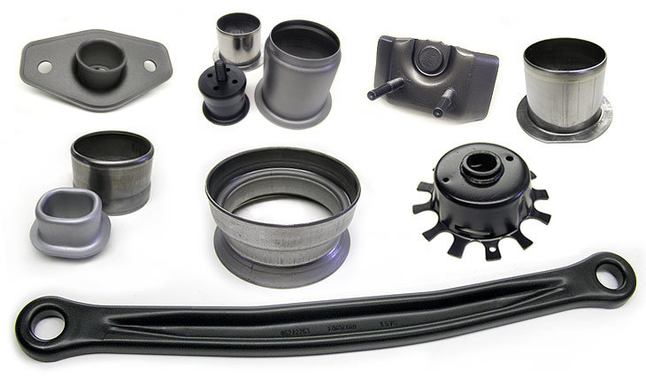 Metal Stamping with Black Powder Coating of Machinery Parts