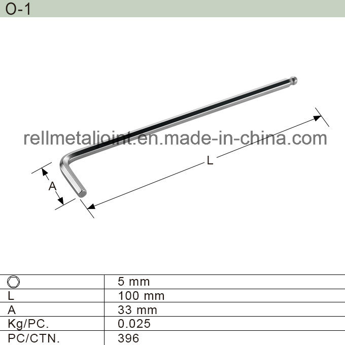 Hand Tool/Hexagon Wrench Manufacturer /L Type Wrench (O-1)