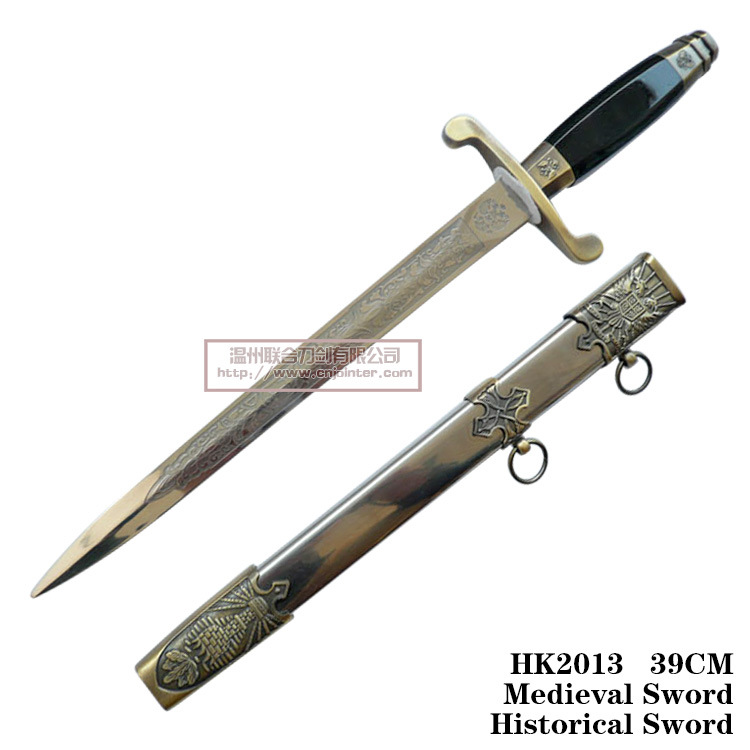 European Dagger Cavalry Sword Home Decoration Western Historical Dagger 39cm