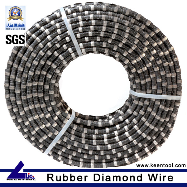 Premium Rubber Coated Diamond Rope for Stone Quarry