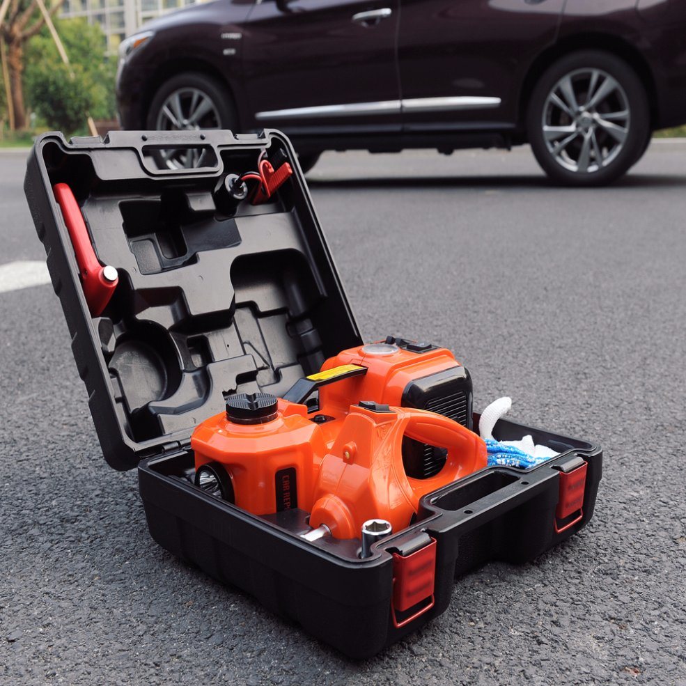 1-10ton Automatic Electric Car Jack with Impact Unscrew Wrench