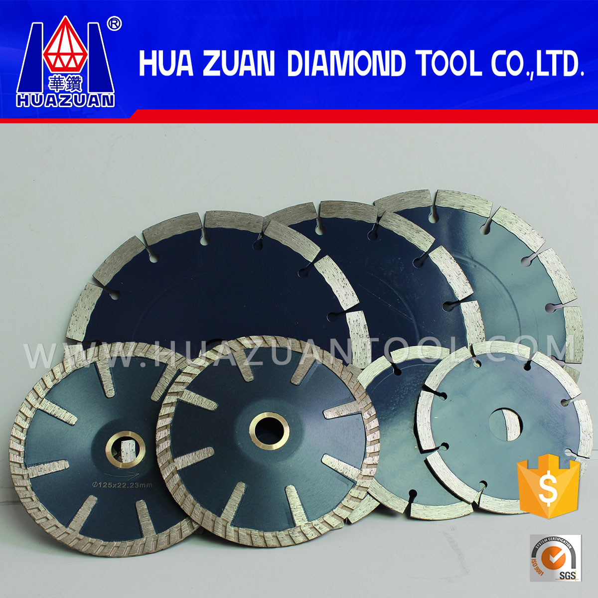 5 Inch Convex Continuous Turbo Diamond Saw Blades/Diamond Cutting Tools