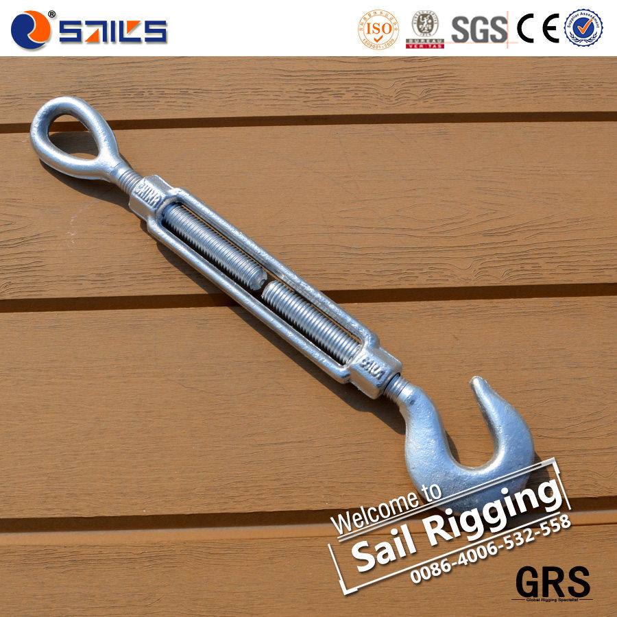Turnbuckle Hook Eye Forged Galvanized Wire Rope Turnbuckle