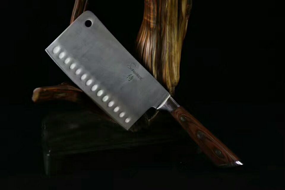 Cleaver Knife Stainless Steel Kitchen Knife with Ss Rivet Secure Handle