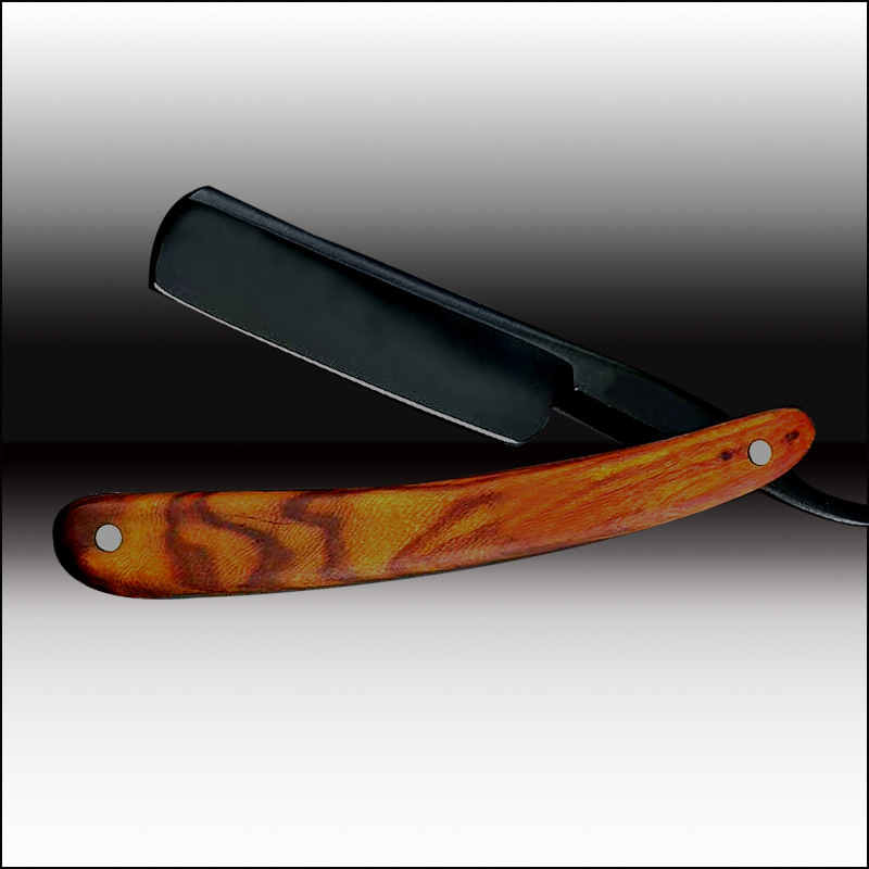 Quality Old-Fashioned Razor Knife with Wood Handle