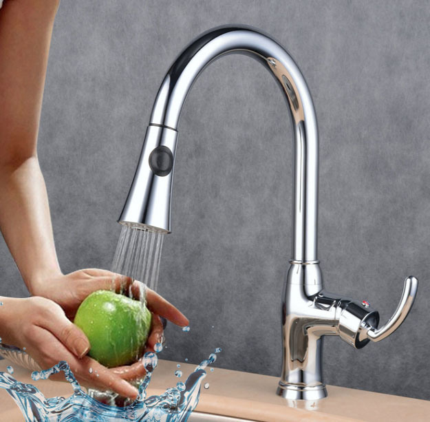 Factory New Style Brass Kitchen Sink Faucet