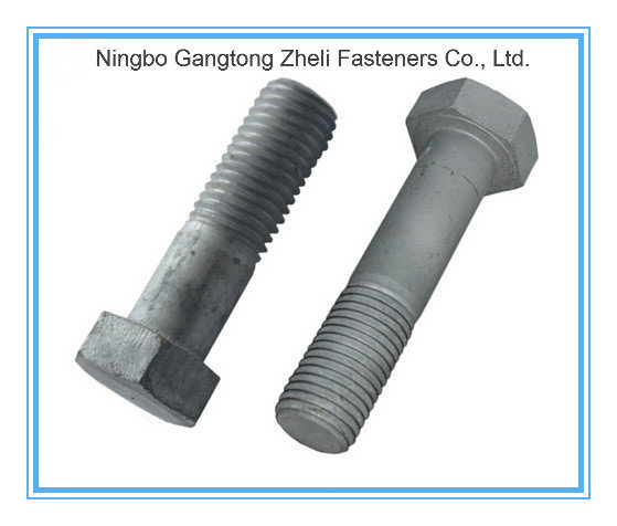 Hexagon Head Structual Bolts with Zinc Plated