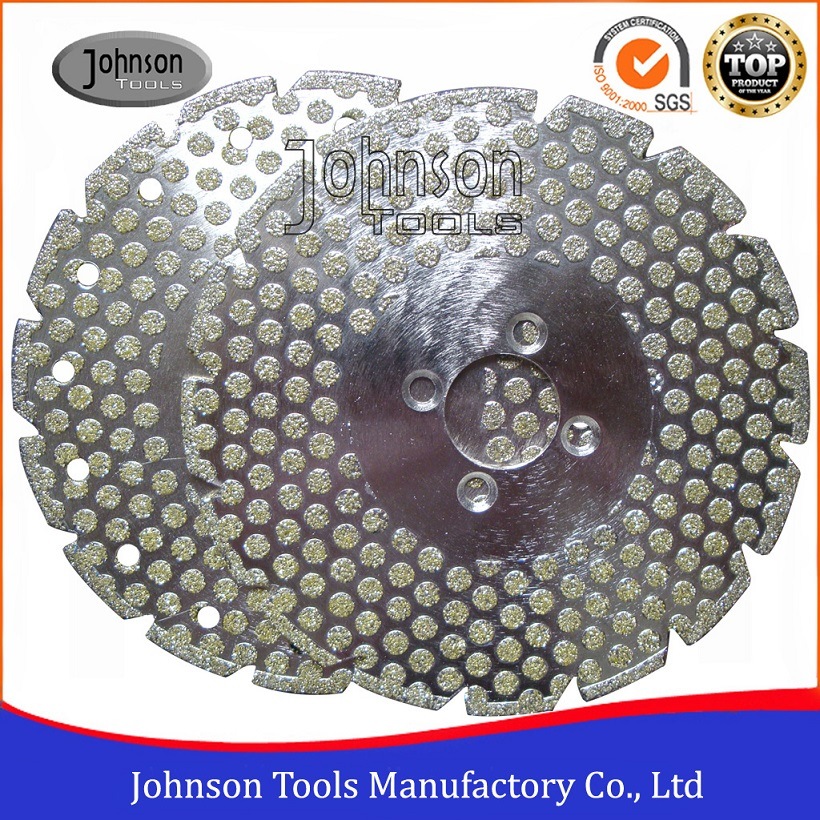105-300mm Double Dots Electroplated Diamond Saw Blades for Marble and Granite Cutting