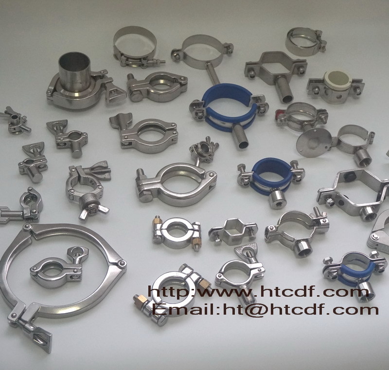Stainless Steel Sanitary Tube Connection Pipe Clamp Fittings
