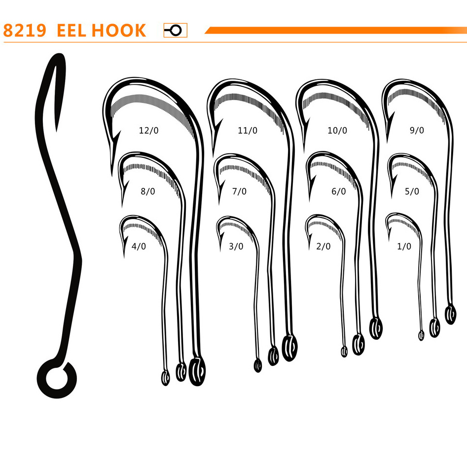 on Sale Cheap Wholesale Vmc High Carbon Eel Fishing Hook
