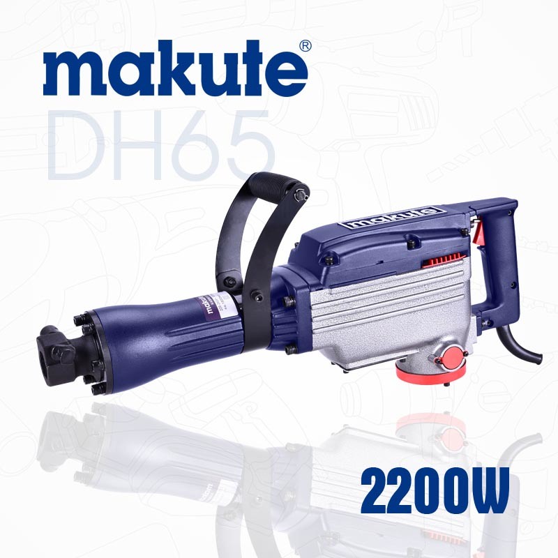 China Hot Selling Makute Concrete Breakers Demolition Hammer Drill (DH65)