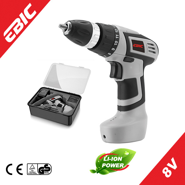 Ebic Power Tools 8VLI-Ion Rating Battery Voltage Coreless Drill for Sale