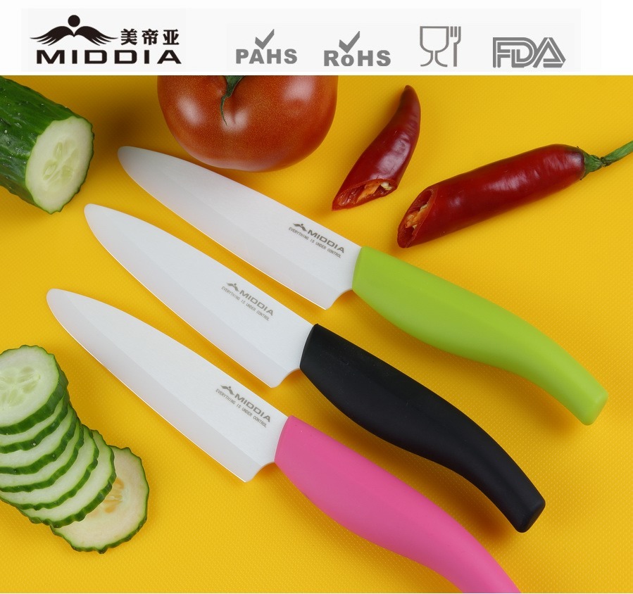 4.5 Inch Super Sharp Ceramic Fruit/Vegetable Cutter, Knives