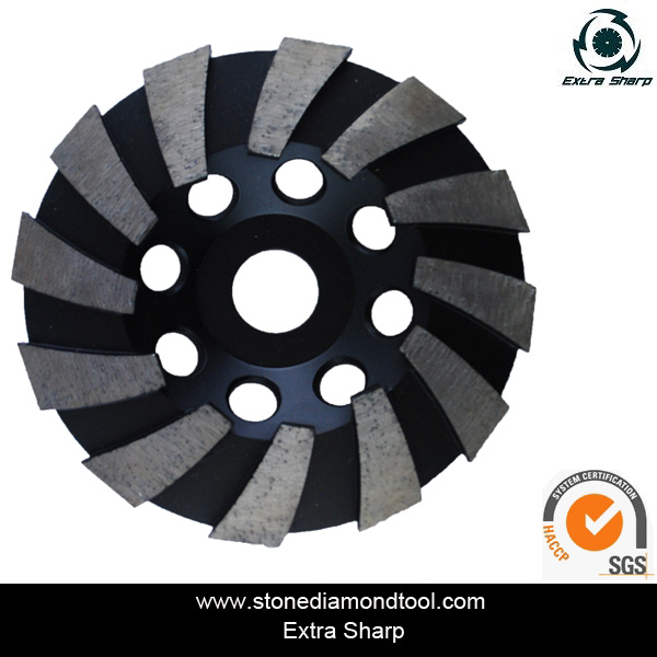 Wave Turbo Diamond Grinding Cup Wheel for Stone