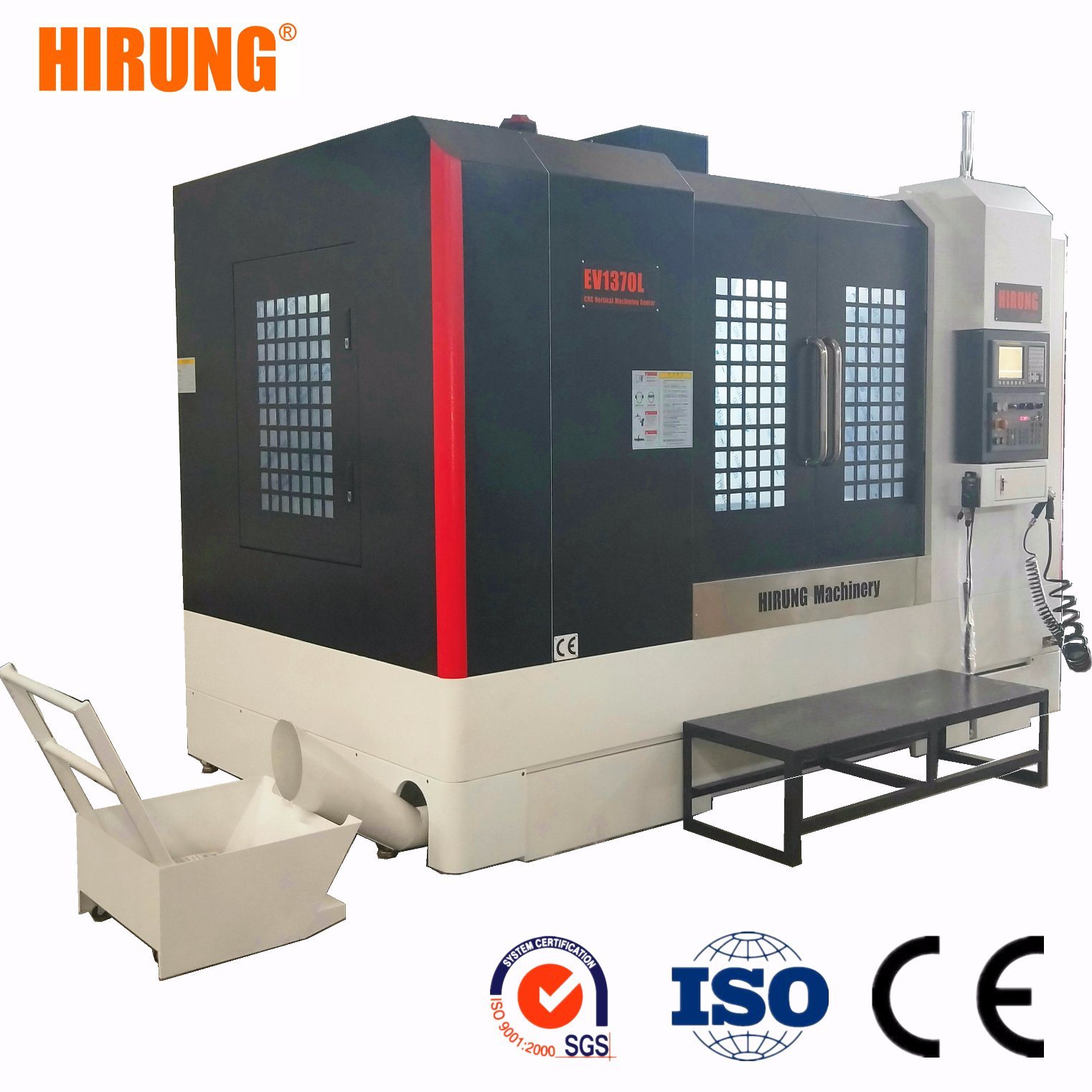 CNC Vertical Milling Machine EV1370 High Accuracy with 4kw Main Motor Power