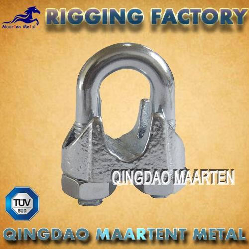 Rigging Hardware DIN741 Galvanized Malleable Iron Wire Rope Clips