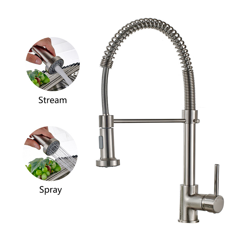Flg Brushed Nickel Pull out Kitchen Faucet/Tap/Mixer