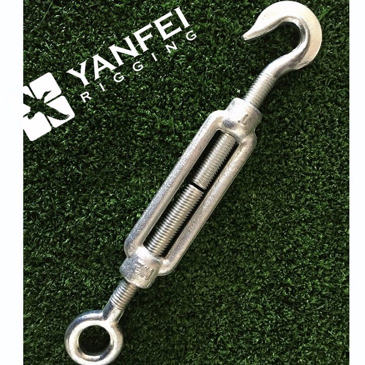Galvanized Forged Standard DIN1480 Turnbuckle for Rigging