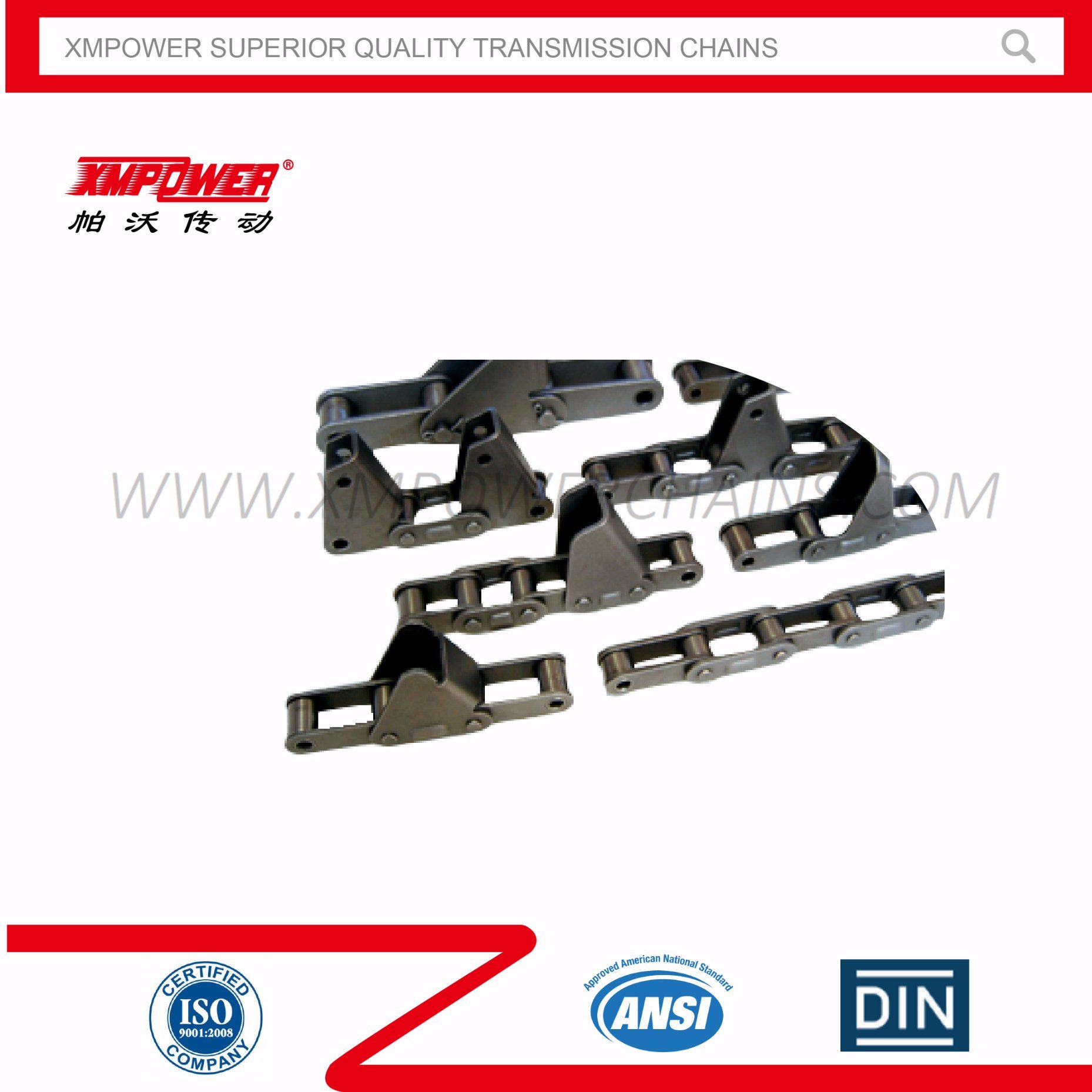 CA Series Agricultural Chains & Attachments ISO Standard & Customized