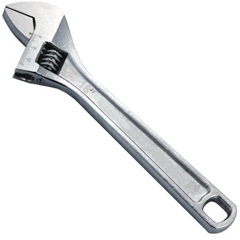 European Style Adjustable Spanner with Square Hole