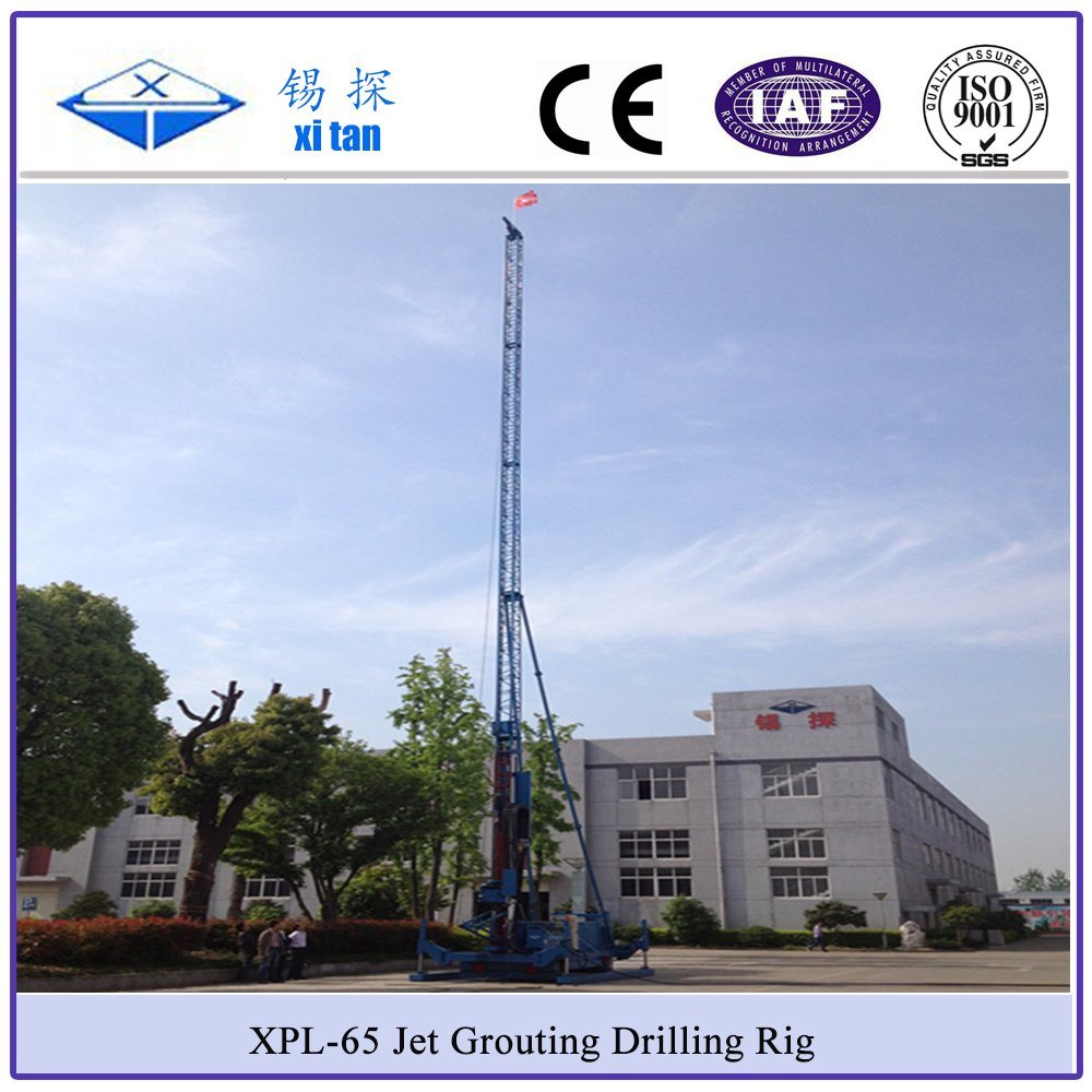 Xpg-65 Long Mast Jet Grouting Drilling Rig Drilling Machine with Hydraulic Chuck 28m Drill Tower