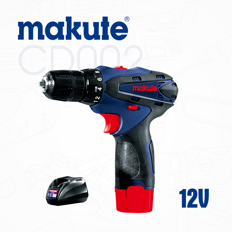 Makute Power Tools 10 Mm 12V Cordless Impact Drill (CD002)