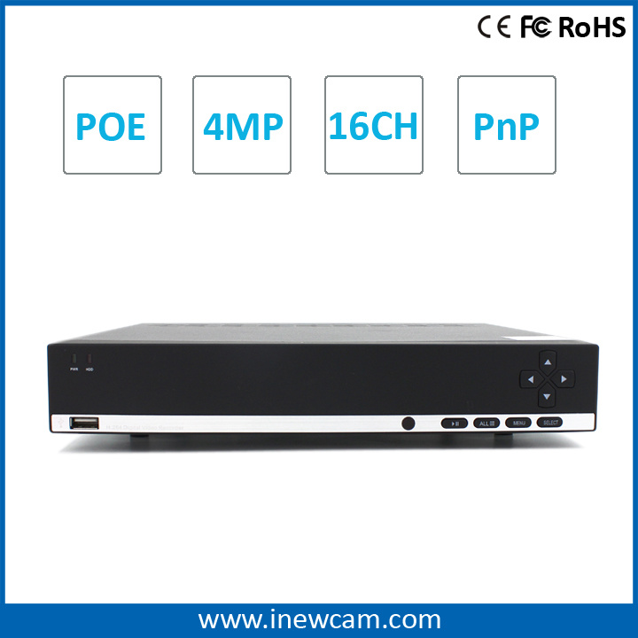 16CH Home and Business Alarm System CCTV Poe NVR