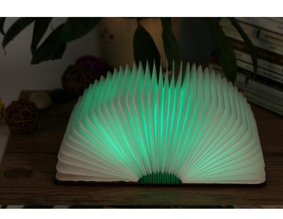 Lamp LED Wooden Flexible Mini Colorful Table Bluetooth Book Light Speaker