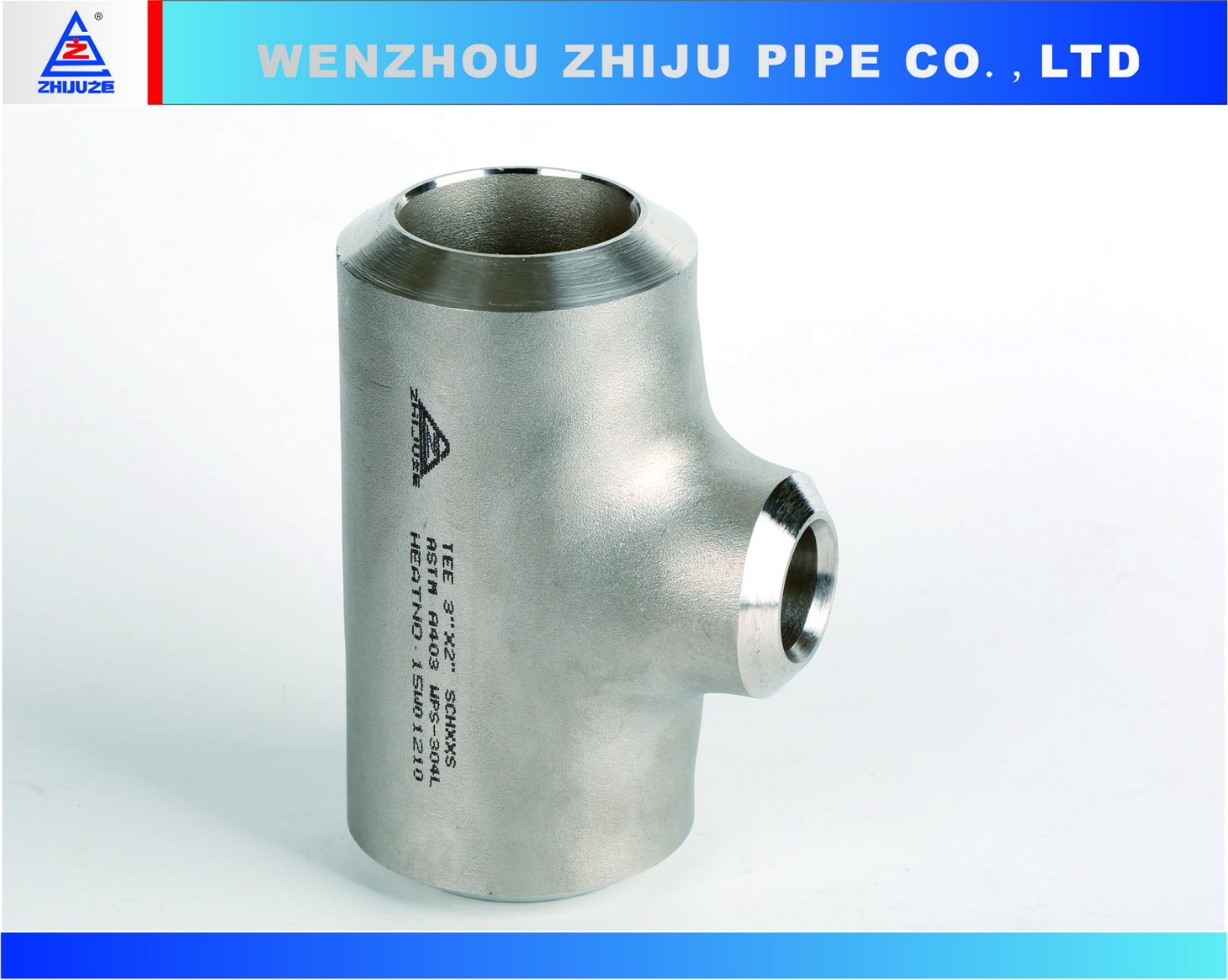 ANSI B16.9 Stainless Steel Pipe Fitting 3/4'' Equal Tee