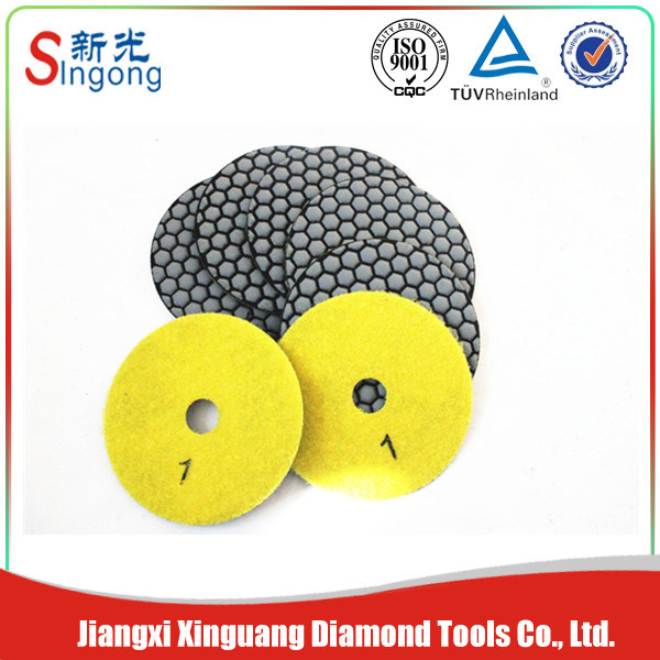 Resin Bond Flexible Diamond Polishing Pads for Angle Grinding Granite