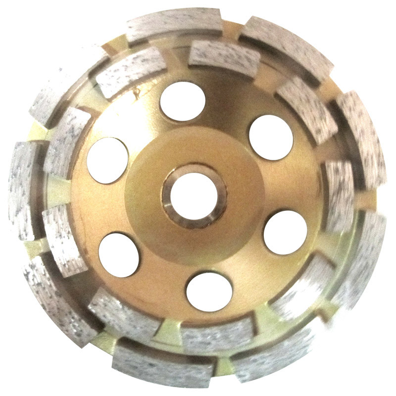 Two Row Diamond Segments Cup Wheel for Grinding Concrete