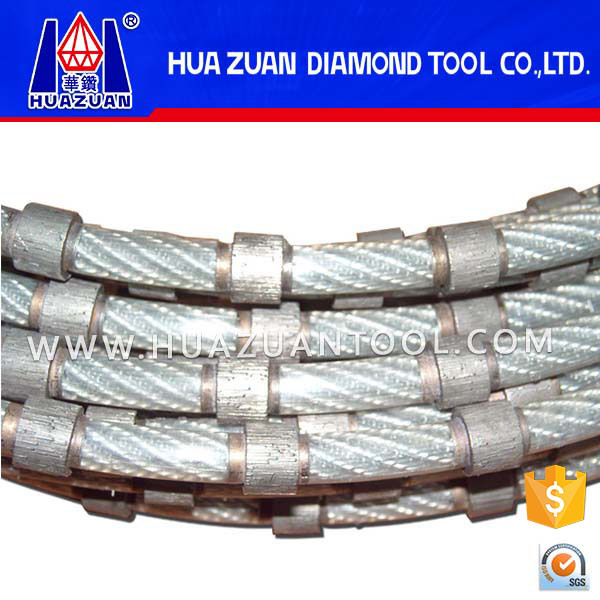 High Quality 8.8mm Diamond Cable Saw for Marble Block Squaring