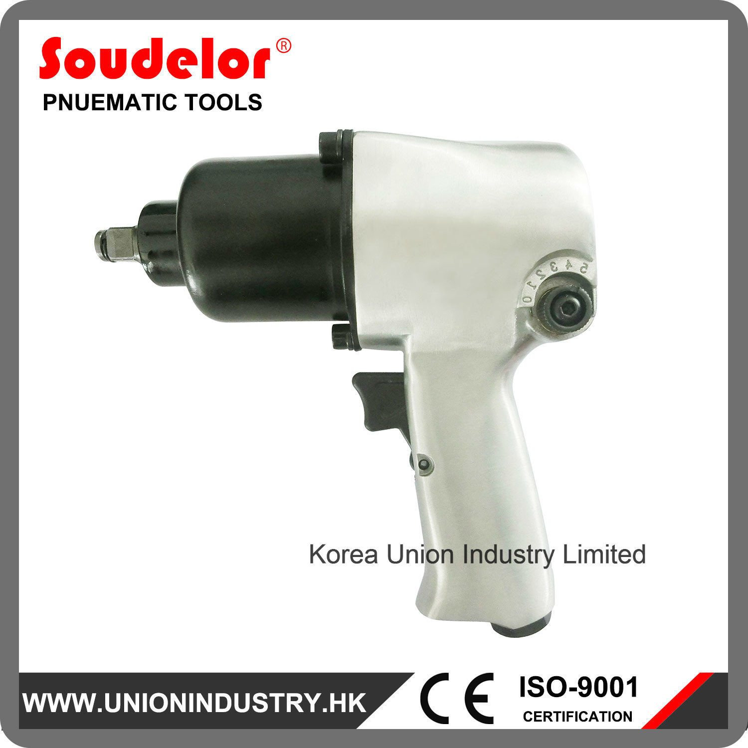 High Speed 1/2'' Impact Air Wrench Tools Ui-1002 for Automative